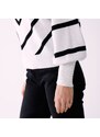 Blancheporte Pruhovaný pulovr s netopýřími rukávy bílá/černá 46/48