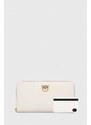 Kožená peněženka Pinko bílá barva, 100250 A0F1