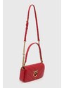 Kožená kabelka Pinko červená barva, 100068.A136