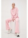 Mikina Guess dámská, růžová barva, s kapucí, vzorovaná, V4RQ14 KC2W0