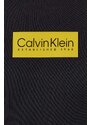 Bavlněná mikina Calvin Klein pánská, černá barva, s aplikací