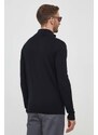 Vlněný svetr Karl Lagerfeld černá barva