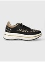 Kožené sneakers boty Guess KYRA černá barva, FLPKYR LEM12