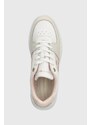 Kožené sneakers boty Tommy Hilfiger ESSENTIAL BASKET SNEAKER růžová barva, FW0FW07684