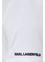 Tričko Karl Lagerfeld bílá barva, s aplikací