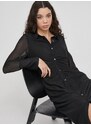 Šaty Dkny černá barva, mini, DD3KP370