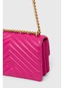 Kožená kabelka Pinko růžová barva, 100074.A0GK