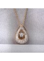 Diamantový náhrdelník ze 14kt zlata Planet Shop