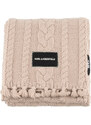 ŠÁLA KARL LAGERFELD K/ESSENTIAL CABLE KNIT SCARF