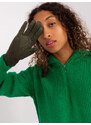 Fashionhunters Khaki zimní dotykové rukavice
