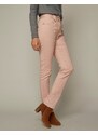 Blancheporte Rovné kalhoty s vysokým stahujícím pasem béžovorůžová 40