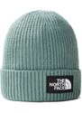 Zimní čepice THE NORTH FACE Box Logo Cuffed Beanie green