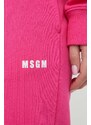 Bavlněné tepláky MSGM růžová barva