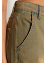 Trendyol Faded Effect Vintage bruslařské džíny s vysokým pasem s modrou kapsou cargo