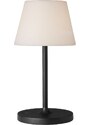 Černá kovová nabíjecí stolní LED lampa Halo Design New Northern 29 cm
