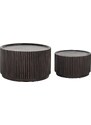 Set dvou hnědých dřevěných konferenčních stolků Richmond Vici 80,5/60,5 cm