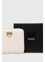 Kožená peněženka Pinko bílá barva, 100249.A0GK