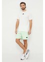 Bavlněné tričko adidas béžová barva, s potiskem, IS2857
