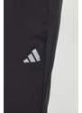 Tréninkové kalhoty adidas Performance Gym+ černá barva, hladké, IP4472