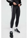 Legíny adidas Originals 3-Stripe Leggings dámské, černá barva, s aplikací, IP2968
