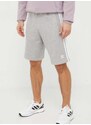 Bavlněné šortky adidas Originals Adicolor 3-Stripes šedá barva, melanžové, IU2340