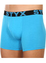 3PACK pánské boxerky Styx long sportovní guma světle modré (3U1169)