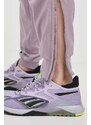 Tréninkové kalhoty adidas Performance Woven růžová barva, hladké, IL7365