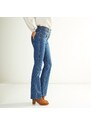 Blancheporte Bootcut džíny s vysokým pasem, vnitř. délka nohavic 78 cm denim 52