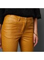 Blancheporte Úzké kalhoty s lesklým efektem šafránová 50