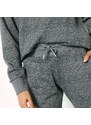 Blancheporte Meltonové jogging kalhoty šedý melír 34/36