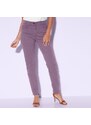 Blancheporte Barevné džíny s push-up efektem, vysoká postava purpurová 42