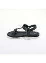 Blancheporte Sportovní sandály na suchý zip, kůže s certifikátem LWG černá 36