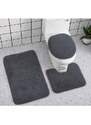 Ruhhy 22061 Koupelnová a WC předložka 80 x 50 cm 3 ks šedá