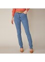 Blancheporte Strečové rovné džíny, malá výška postavy sepraná modrá 40
