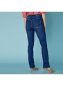 Blancheporte Rovné strečové džíny v sepraném vzhledu tmavě modrá 36