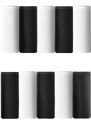Blancheporte Sada 10 klasických kalhotek z pružné bavlny, jednobarevné bílá/černá 46/48