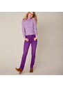 Blancheporte Rovné strečové džíny, barevné švestková 42