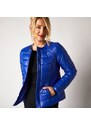 Blancheporte Prošívaná bunda s kulatým výstřihem tmavě modrá 50