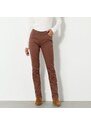 Blancheporte Rovné kalhoty, plátno čokoládová 42