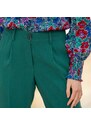 Blancheporte 7/8 úzké kalhoty zelená 36