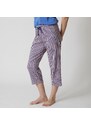 Blancheporte 3/4 pyžamové kalhoty s potiskem pruhů nám. modrá 34/36