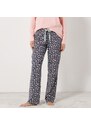 Blancheporte Pyžamové kalhoty s potiskem "Beautiful" antracitová šedá 34/36