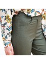 Blancheporte Úzké pružné kalhoty khaki 48