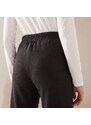 Blancheporte Rovné široké kalhoty z úpletu Milano černá 42