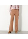 Blancheporte Široké hřejivé kalhoty ve vlněném vzhledu karamelová 38