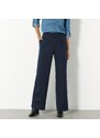 Blancheporte Široké hřejivé kalhoty ve vlněném vzhledu nám. modrá 40