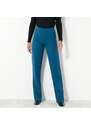 Blancheporte Rovné široké kalhoty z úpletu Milano modrá 38