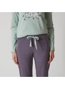 Blancheporte Pyžamové kalhoty se středovým potiskem "Beautiful" antracitová šedá 34/36