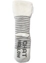 Blancheporte ISOTONER Hřejivé hebké ponožky, protiskluzová podrážka režná/šedá 39/41