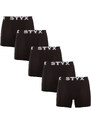 5PACK pánské boxerky Styx long sportovní guma černé (5U960)